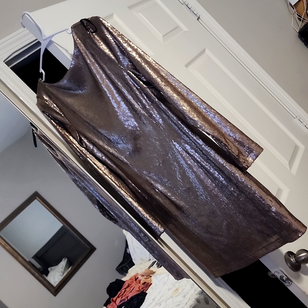 Sequin Shift Dress